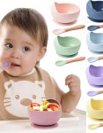 Baby Silicone Feeding Set with Suction Bowl & Spoon – Safe BPA Free Baby Feeding Kit Bangladesh