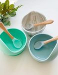 Baby Silicone Feeding Set with Suction Bowl & Spoon – Safe BPA Free Baby Feeding Kit Bangladesh