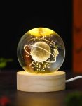 3D Crystal Ball Night Lamp – Galaxy LED Light Decorative Gift Bangladesh